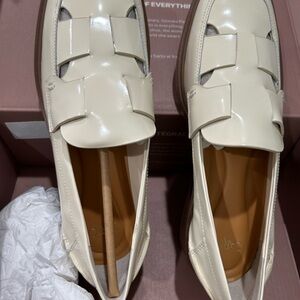 Franco Sarto Cream Loafers SZ 6.5 Never Worn